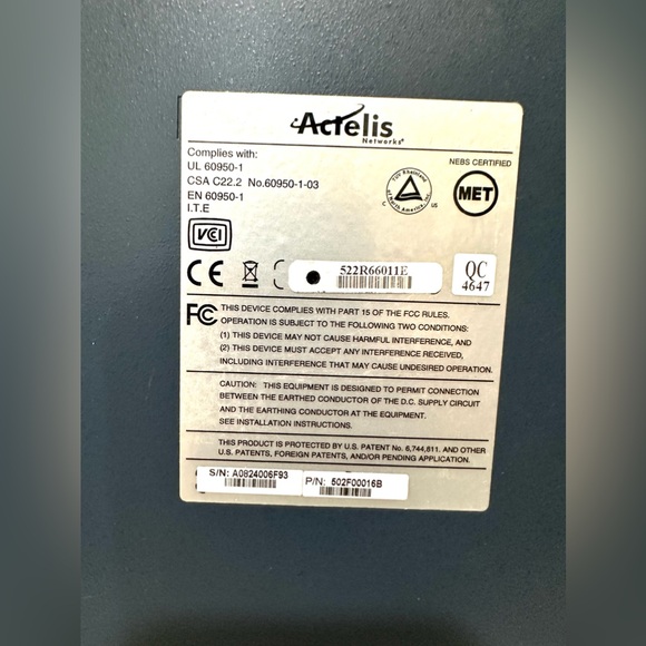 Actelis Networks ML622 Ethernet Access Carrier Over Copper Device w/AC Power - Picture 11 of 12